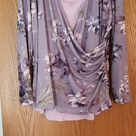 EUC Gorgeous 2 Piece Just Be... Flowy Top Sz 3X - Picture 3 of 5